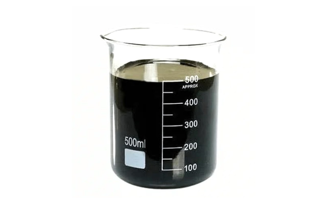 Furnace Oil sample in a laboratory beaker